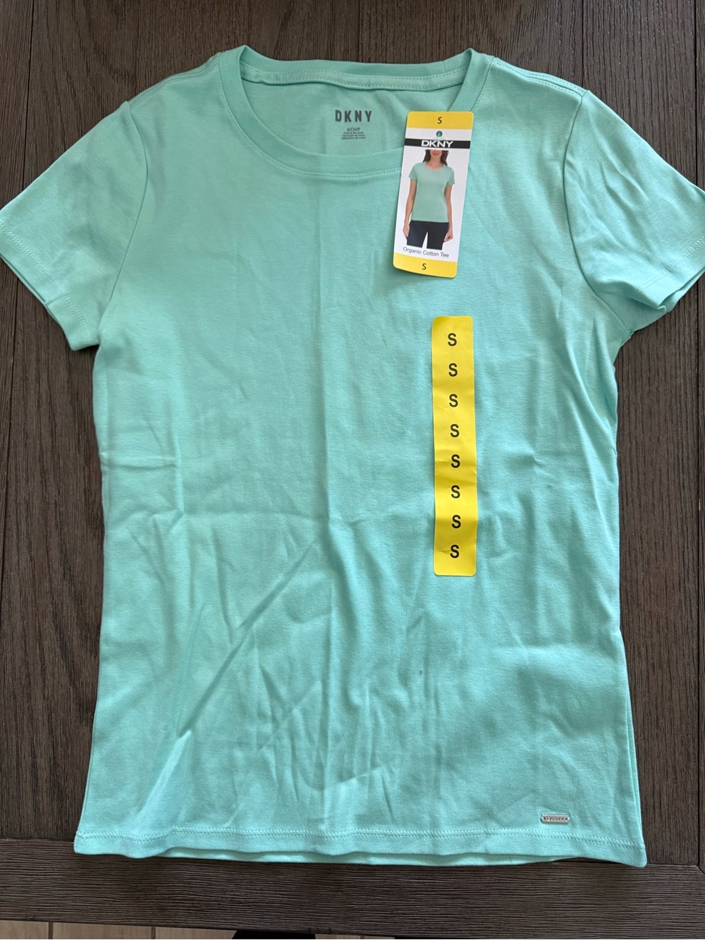 DKNY Women’s Mint Green Short Sleeve Tee Size XS NWT